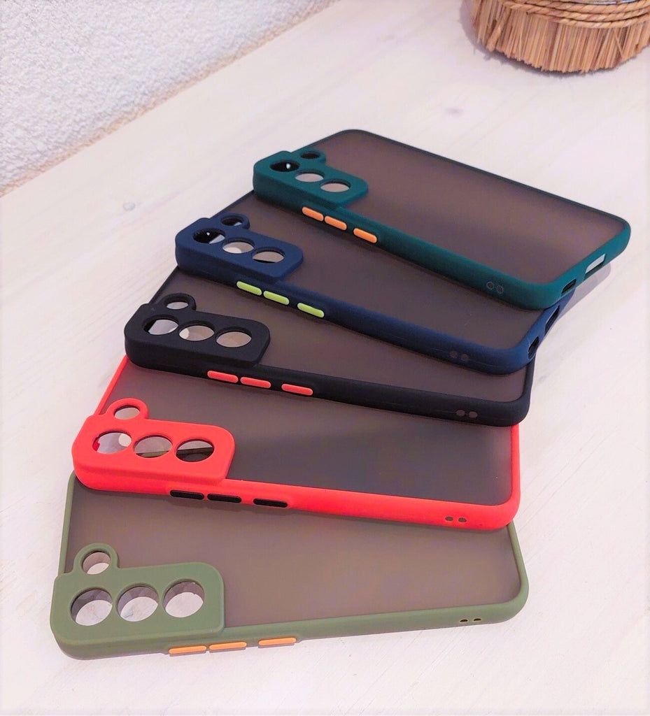 Handyhülle Samsung Galaxy S22 Plus Case mit Kameraschutz Grün, Blau, Rot, Schwarz oder Dunkelgrün 
