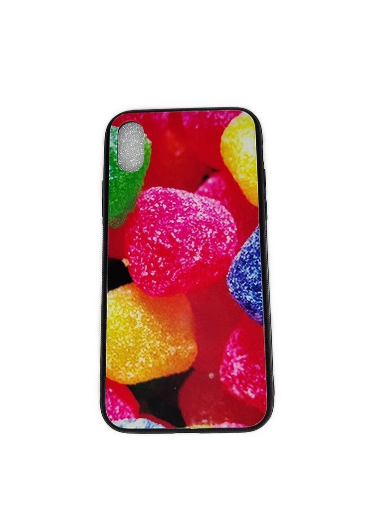 Handyhülle iPhone X/XS - Polycarbonat Case Gummibärchen Rot Pink