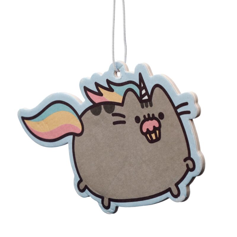Autoduft Lufterfrischer Duftbaum Aufhänger - Pusheen the Cat Katze Pusheenicorn - Erdbeere