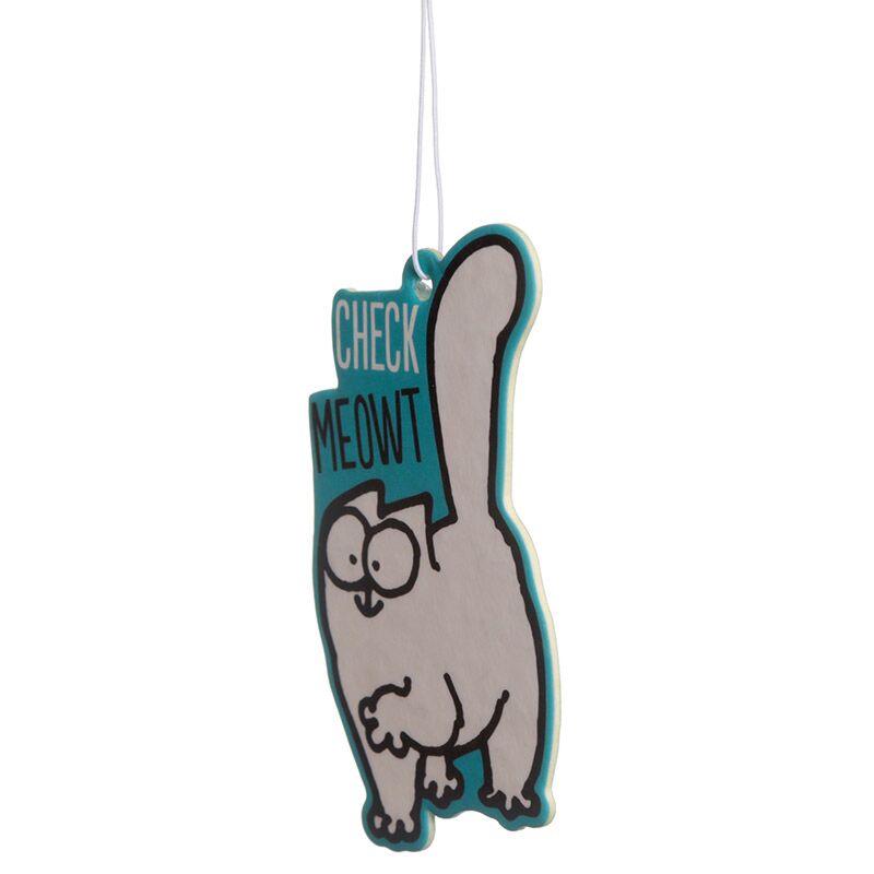 Autoduft Lufterfrischer Duftbaum Aufhänger - Simon's Cat Check MEOWT - Vanille