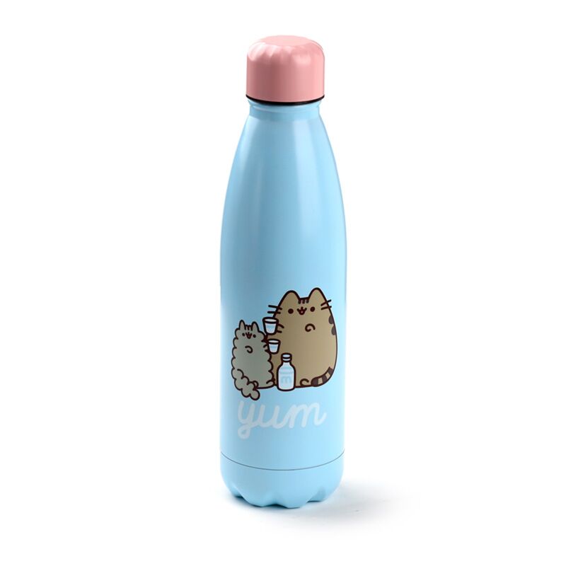 Edelstahltrinkflasche isoliert 500ml hot&cold Original Pusheen the Cat Katze Foodie Motiv