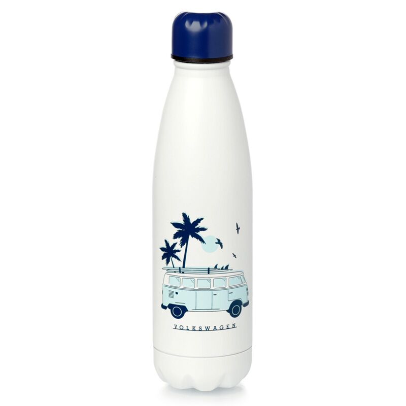Edelstahltrinkflasche isoliert 500ml hot&cold Original Explore Beach Life Volkswagen VW T1 Bulli Motiv