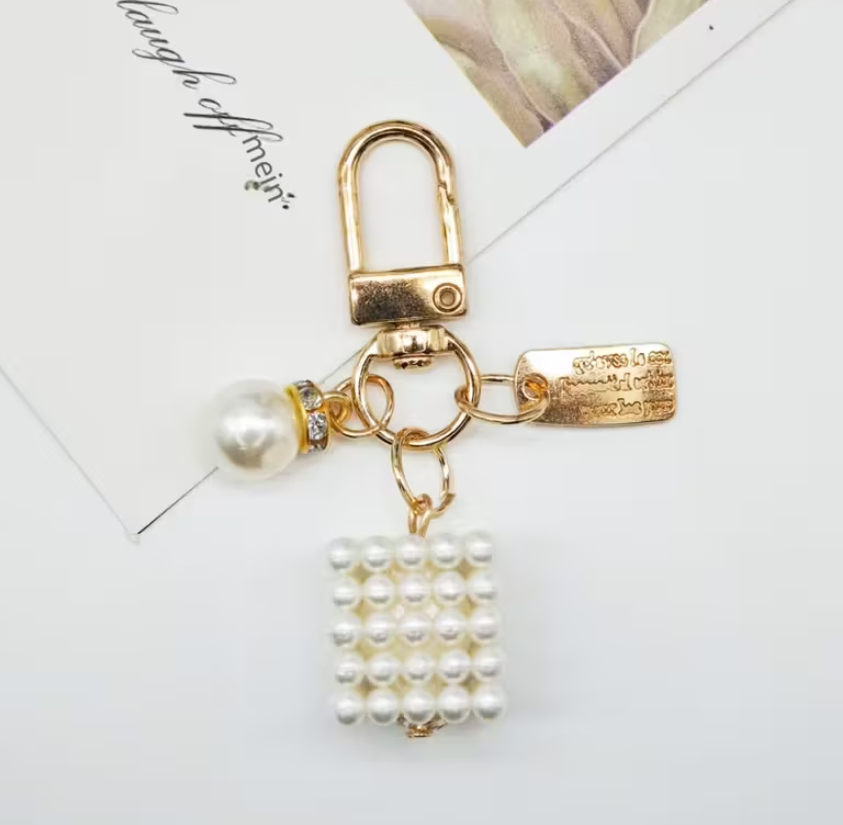 Ambiance1 Schlüssel/Taschenanhänger Würfel weiss