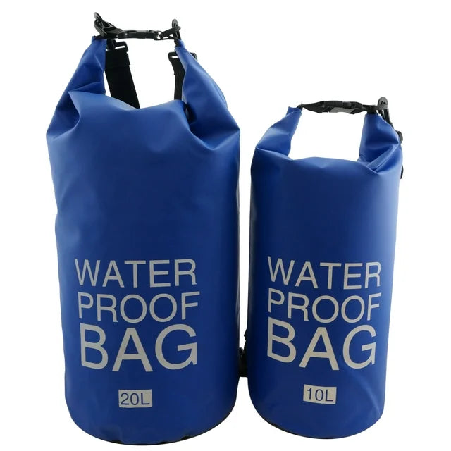 Water Proof Bag 10 Liter wasserdichter Rucksack blau No.23.1