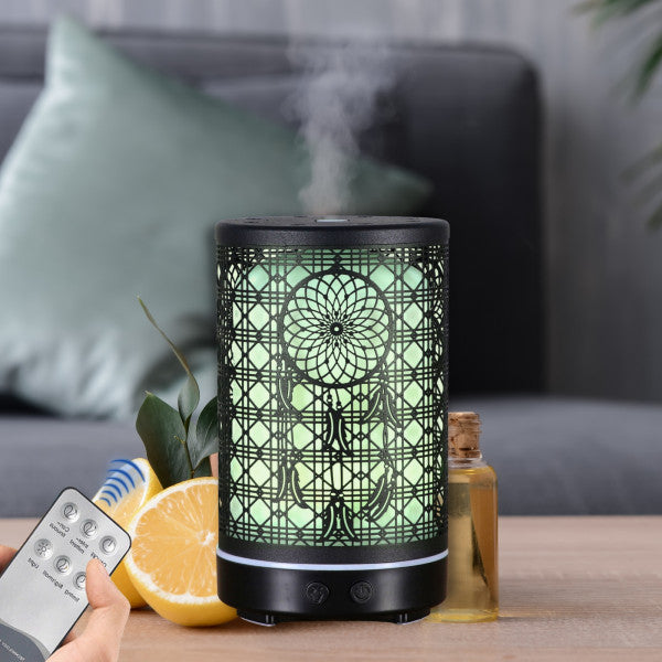 Zen Arôme Ultraschall Diffuser Diffusor für ätherische Öle oder Raumdüfte Aromatherapie mit Timerfunktion und Fernbedienung Siena No.85
