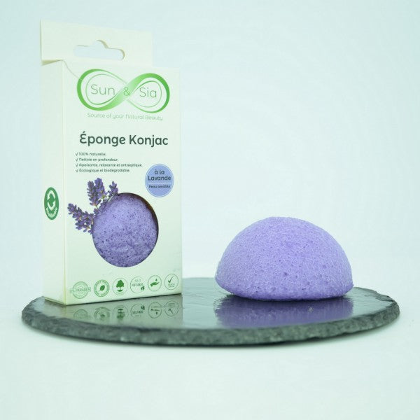 Zero Waste KONJAC‑Schwamm mit Lavendel