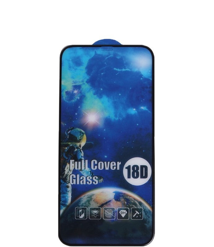 Panzerglas Folie 18D iPhone Xs Max, 11 Pro Max mit schwarzem Rand