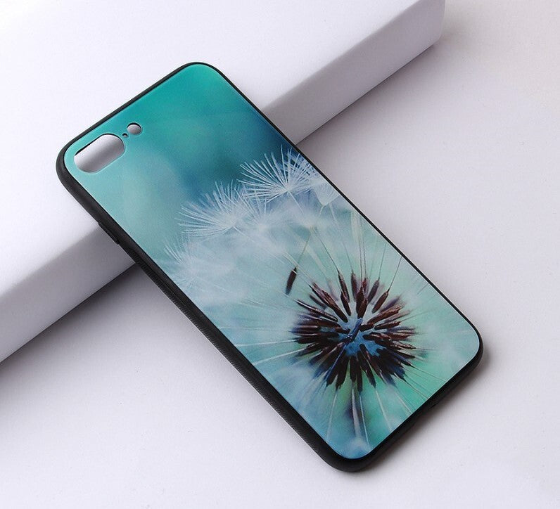 Handyhülle iPhone 7/8 & SE 2020/2022 Pusteblume weiss blau