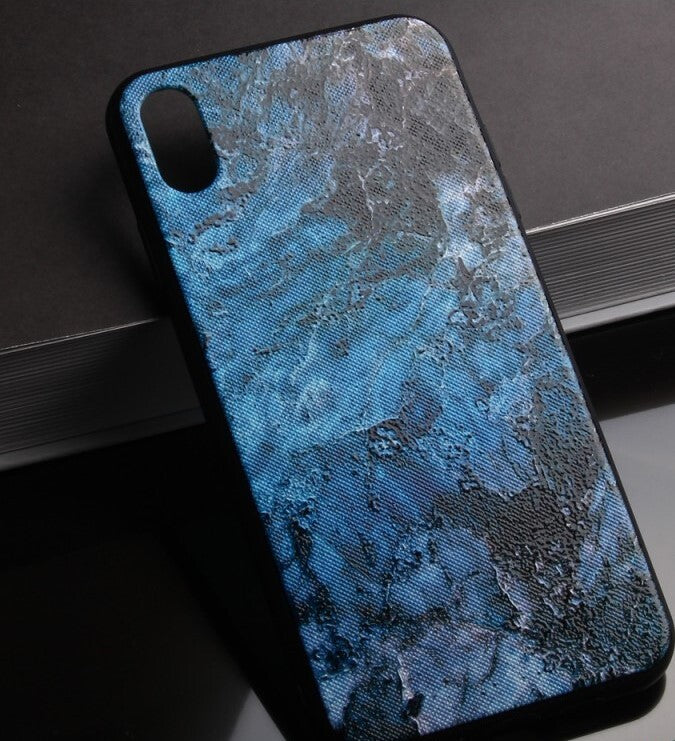 Handyhülle Apple iPhone X-XS Case 3D Print Verlauf Blau 