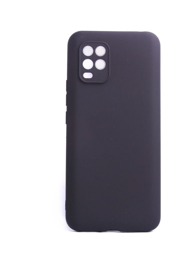 Handyhülle Samsung Galaxy A42 5G Case TPU-Gummi & Kameraschutz Schwarz