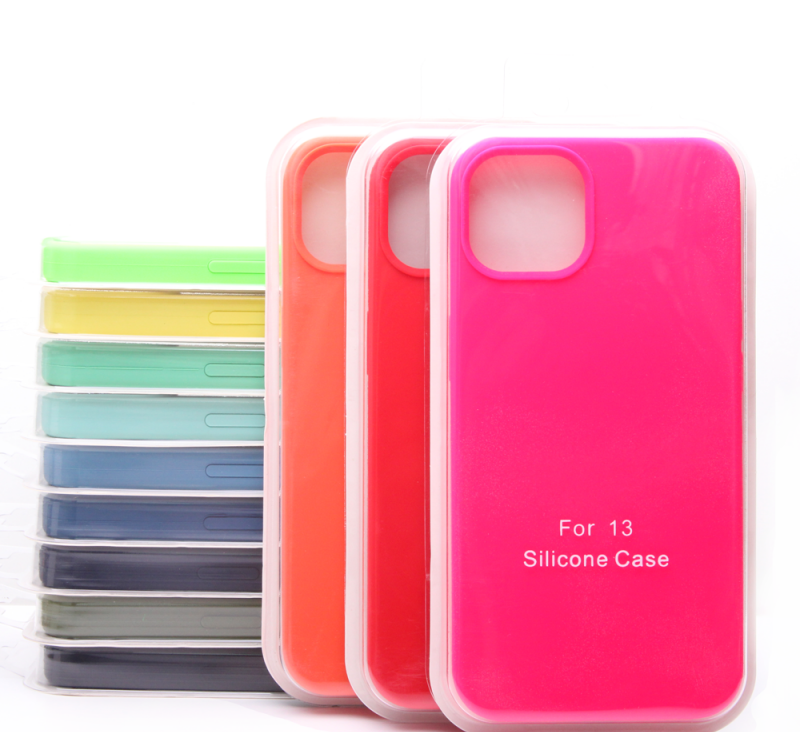 Handyhülle iPhone 13 Bunte trendige Case No.032 Silikon Soft Touch, Pink, Rot, Orange, Neon Grün 