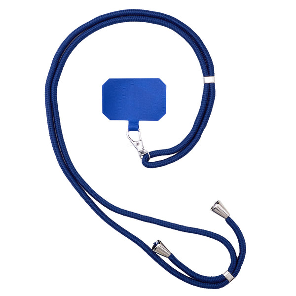 Handyband, Schlüsselband, Handyhalter, blaue Einlage abnehmbar Blau 