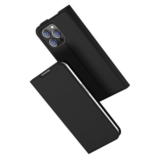 Handyhülle iPhone 14 Pro Max DUX DUCIS Book-Case Kunstleder Schwarz –  Ambiance1