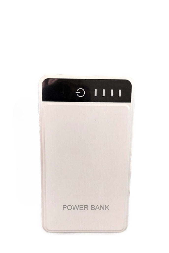 Powerbank 20000 mAh smart inkl. Kabel CUBES 3 USB Anschlüsse Weiss