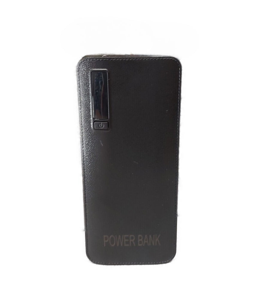 Powerbank 20000 mAh Leder inkl. Kabel 3 USB Anschlüsse Schwarz